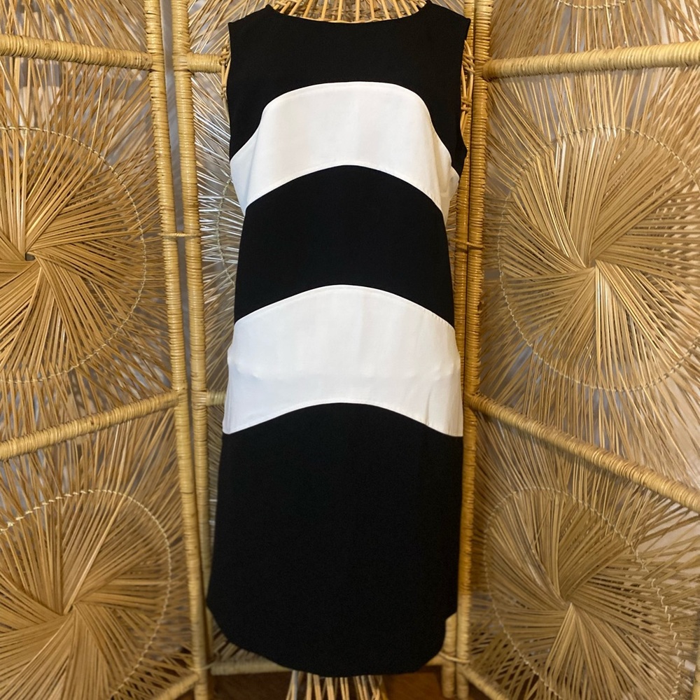 Ann Taylor black and white dress